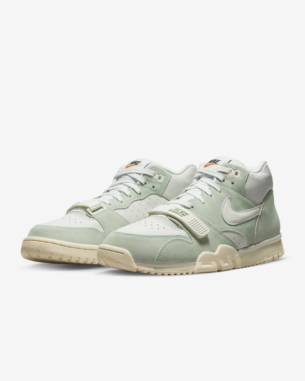 Nike Air Trainer 1 Enamel Green/Summit White/Coconut Milk/Sail | Mens Nike Lifestyle
