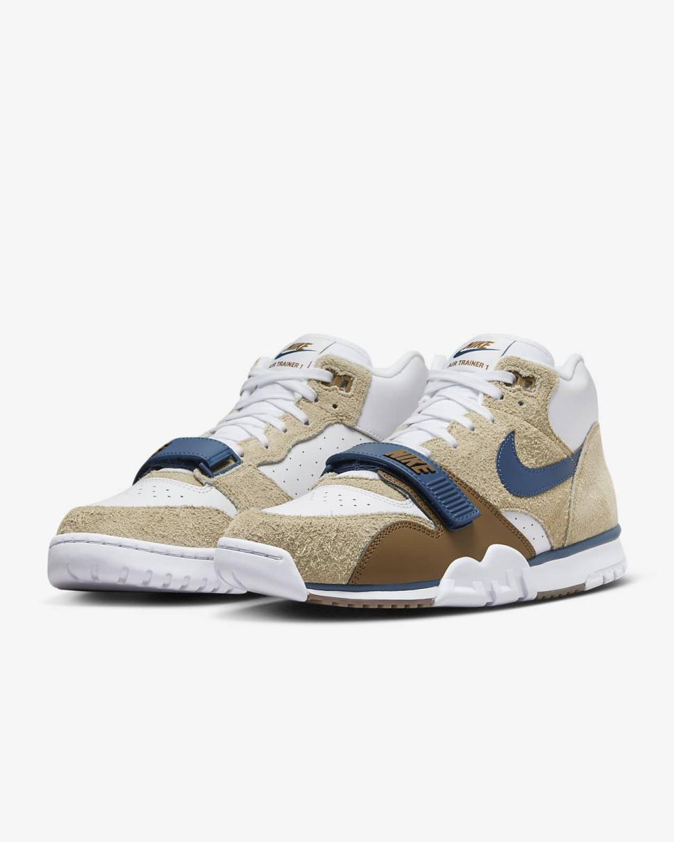 Nike Air Trainer 1 Limestone/Ale Brown/White/Valerian Blue | Mens Nike Lifestyle