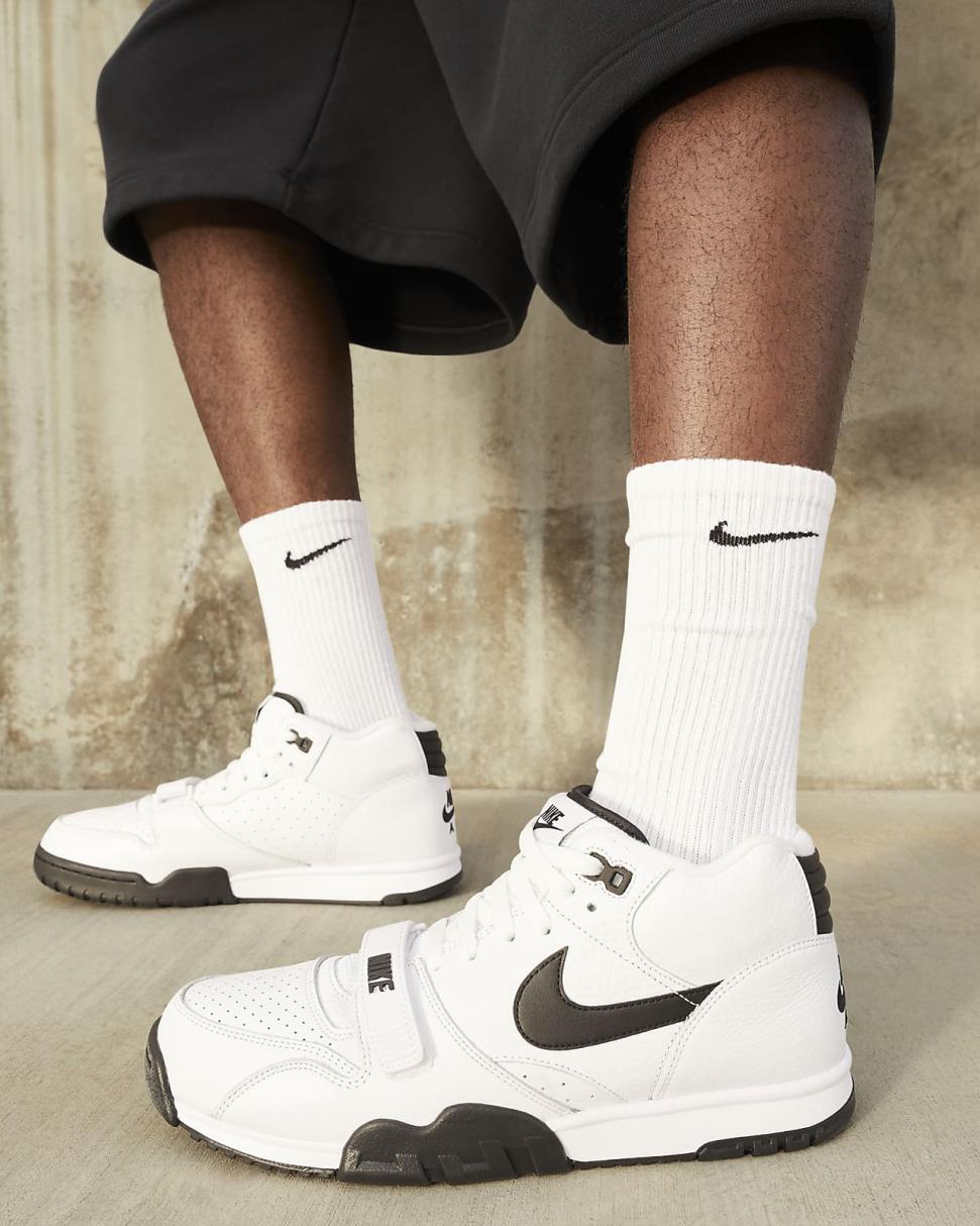 Nike Air Trainer 1 White/White/Black | Mens Nike Lifestyle