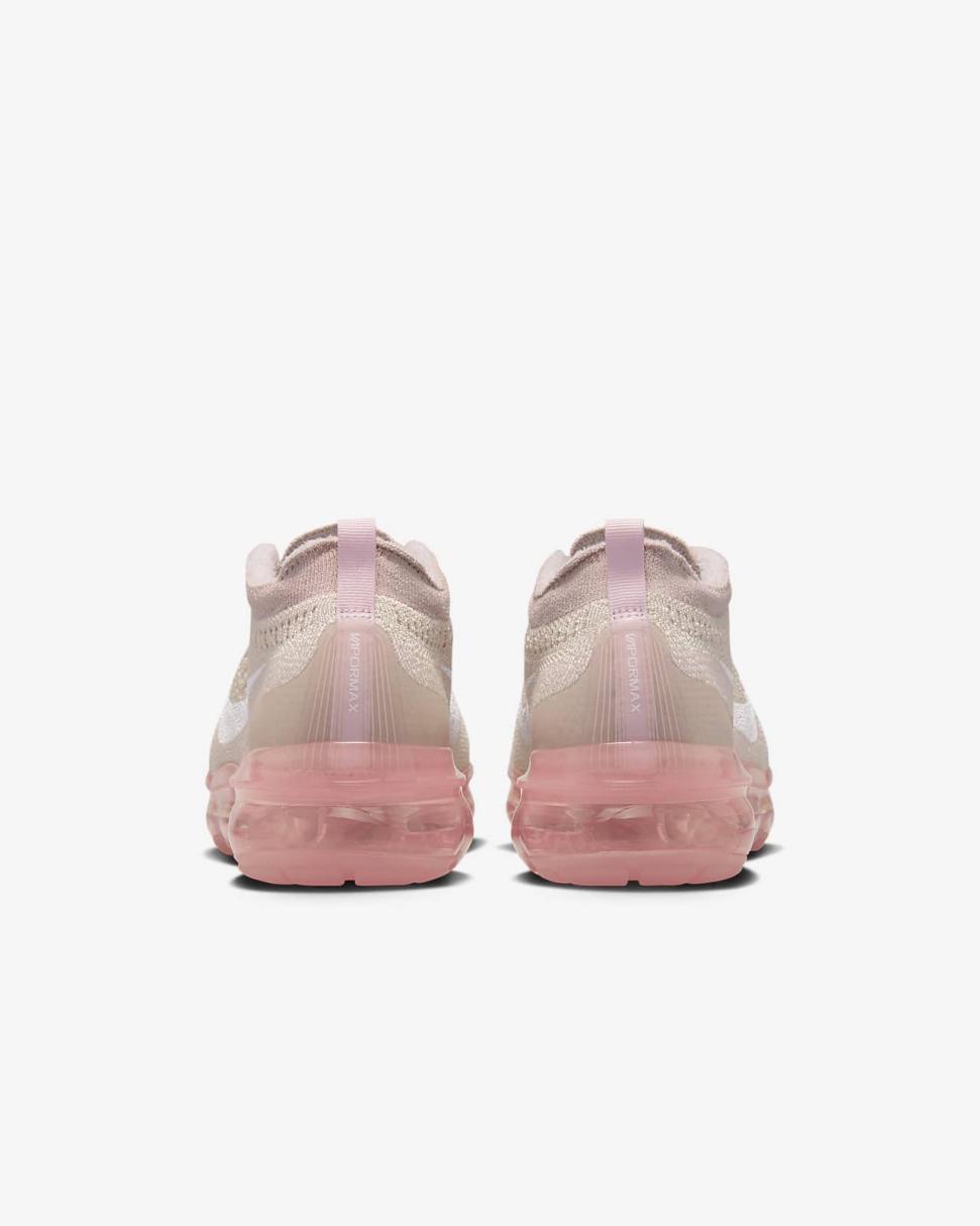 Nike Air VaporMax 2023 Flyknit Oatmeal/Pink Oxford/Sail/Pearl Pink | Womens Nike First Day Kicks