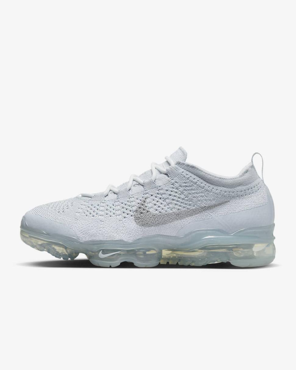 Nike Air VaporMax 2023 Flyknit Pure Platinum/Pure Platinum/Pure Platinum/White | Mens Nike Lifestyle