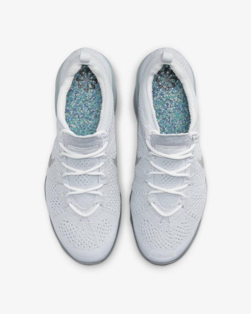 Nike Air VaporMax 2023 Flyknit Pure Platinum/Pure Platinum/Pure Platinum/White | Mens Nike Lifestyle