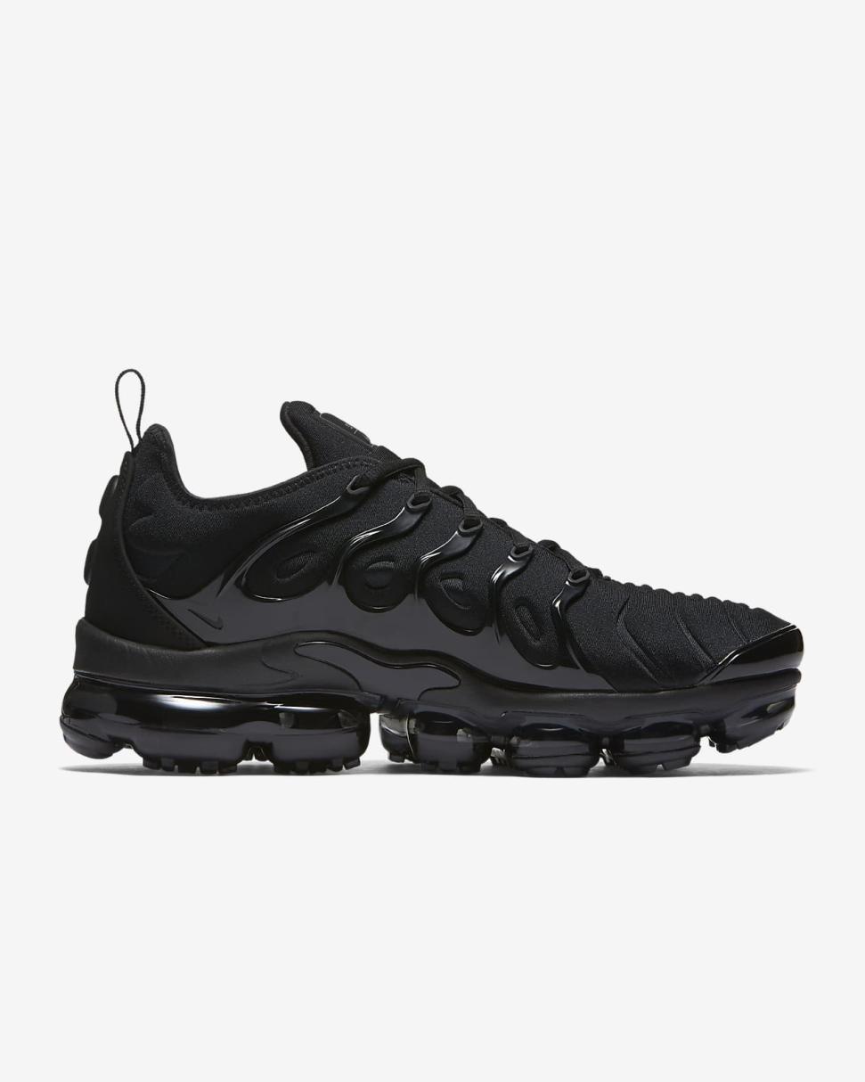 Nike Air VaporMax Plus Black/Black/Dark Grey | Mens Nike First Day Kicks