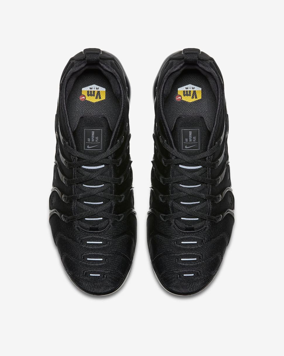 Nike Air VaporMax Plus Black/Black/Dark Grey | Mens Nike First Day Kicks