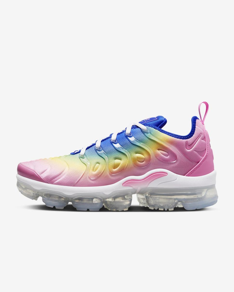 Nike Air VaporMax Plus Pink Spell/Spring Green/Racer Blue/Citron Pulse | Womens Nike Lifestyle