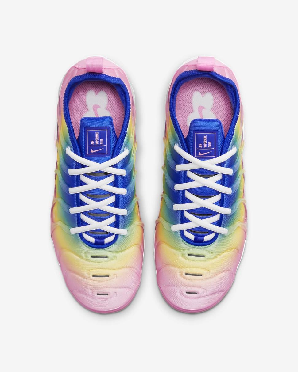 Nike Air VaporMax Plus Pink Spell/Spring Green/Racer Blue/Citron Pulse | Womens Nike Lifestyle
