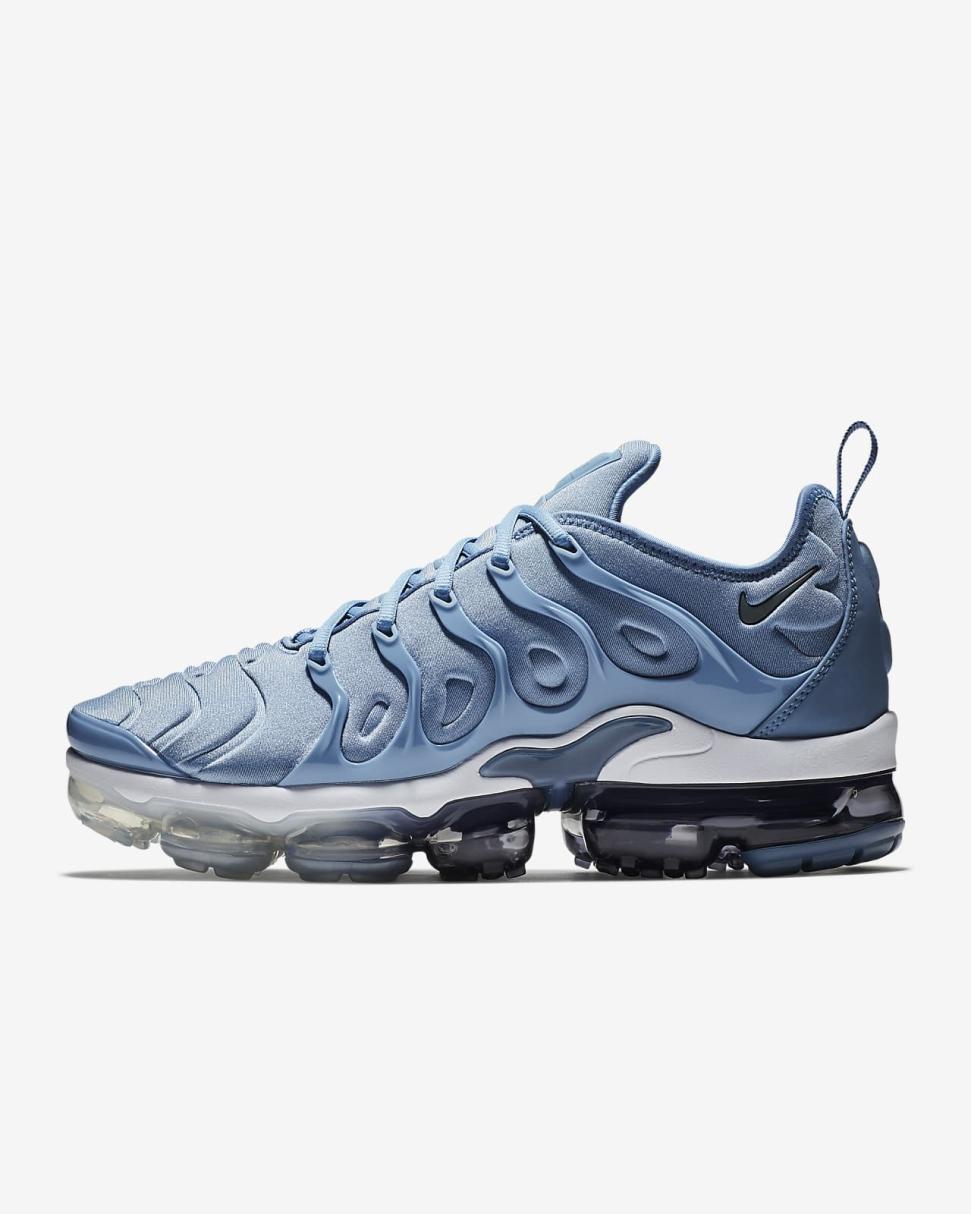 Nike Air VaporMax Plus Work Blue/Diffused Blue/White/Cool Grey | Mens Nike First Day Kicks
