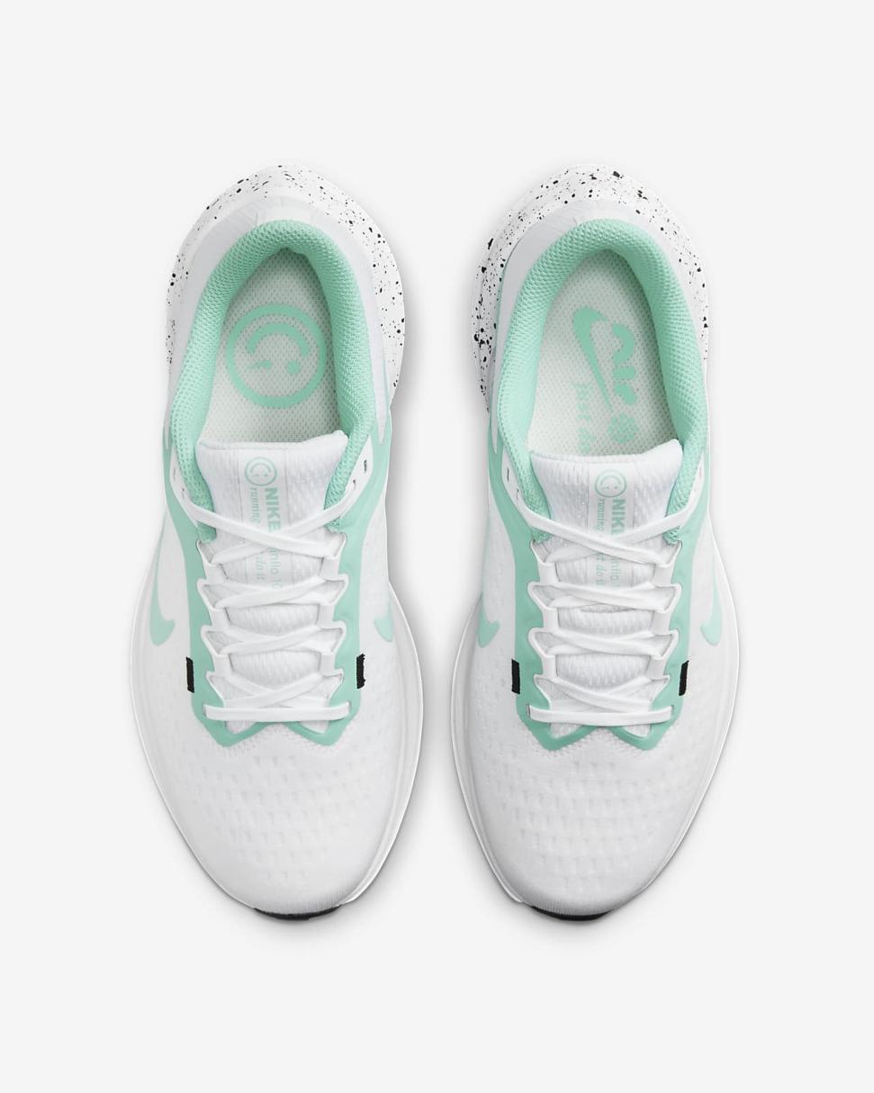 Nike Air Winflo 10 White/Black/Emerald Rise | Womens Nike Running