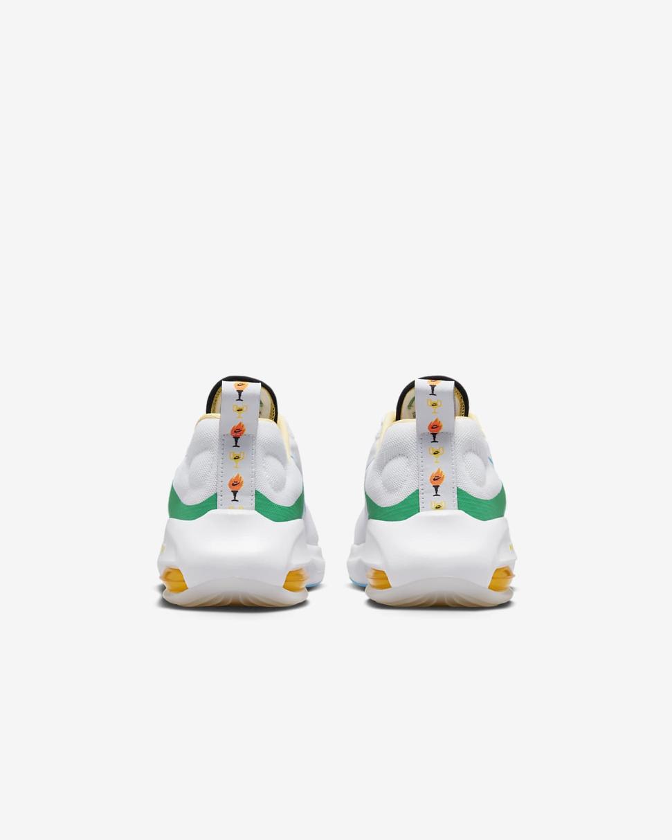 Nike Air Zoom Arcadia 2 White/White/Stadium Green/Baltic Blue | Kids Nike Running