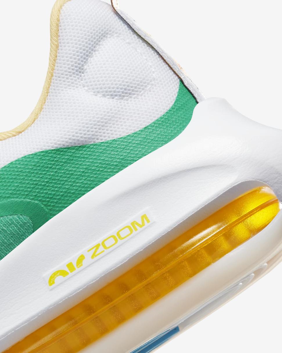 Nike Air Zoom Arcadia 2 White/White/Stadium Green/Baltic Blue | Kids Nike Running