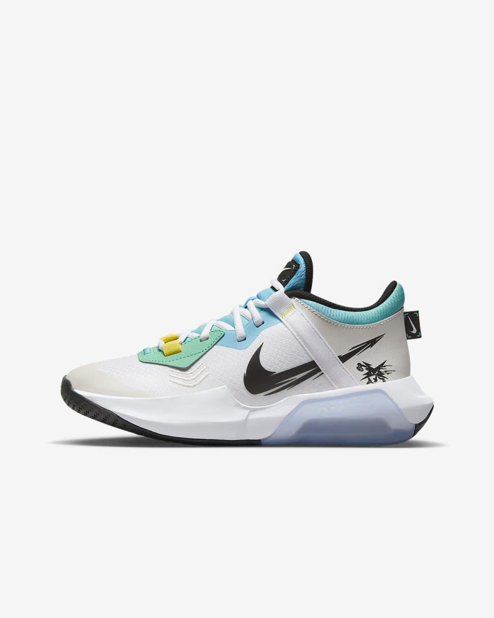 Nike Air Zoom Crossover White/White/Phantom/Black | Kids Nike Basketball
