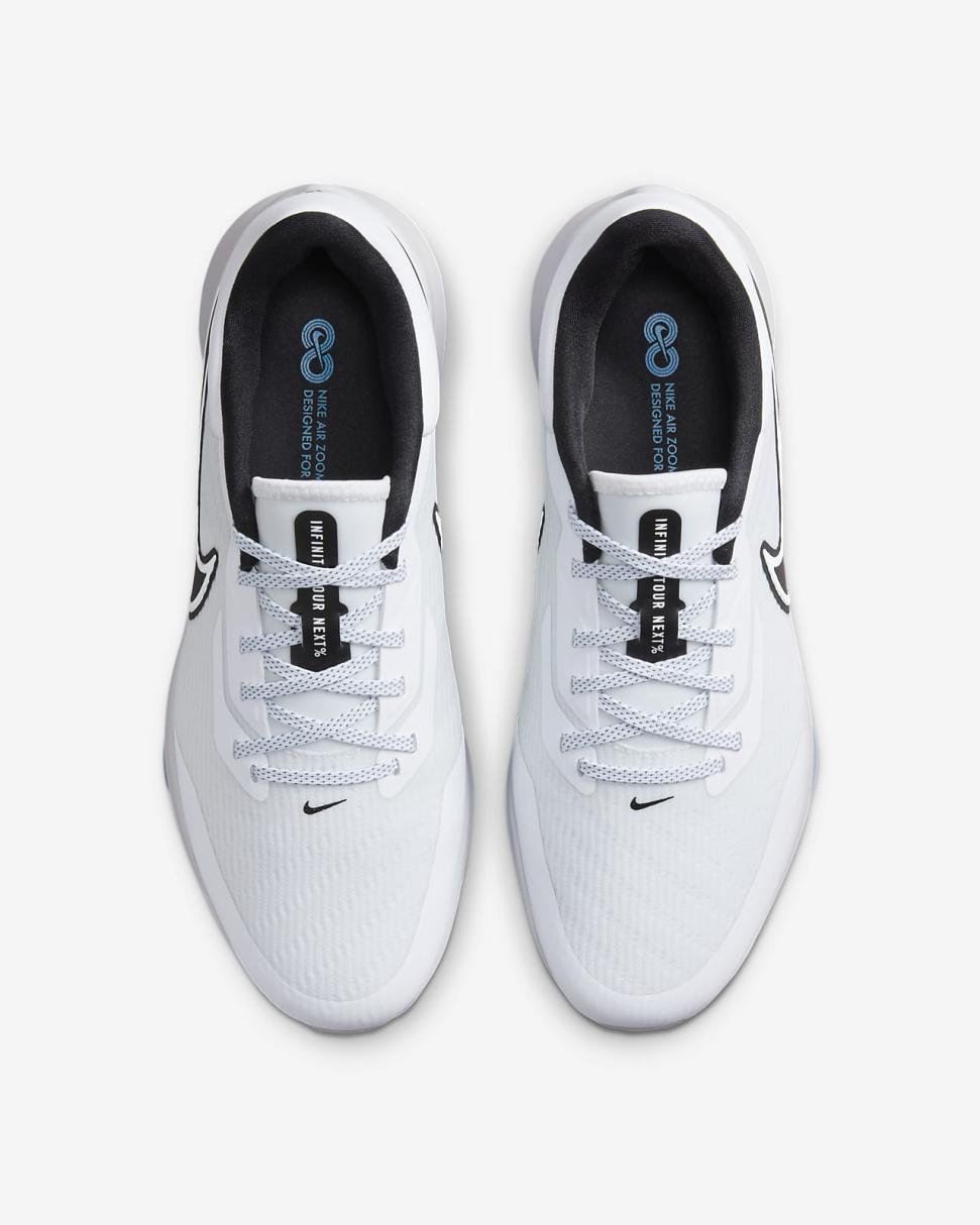 Nike Air Zoom Infinity Tour NEXT% White/Photo Blue/Black | Mens Nike Golf