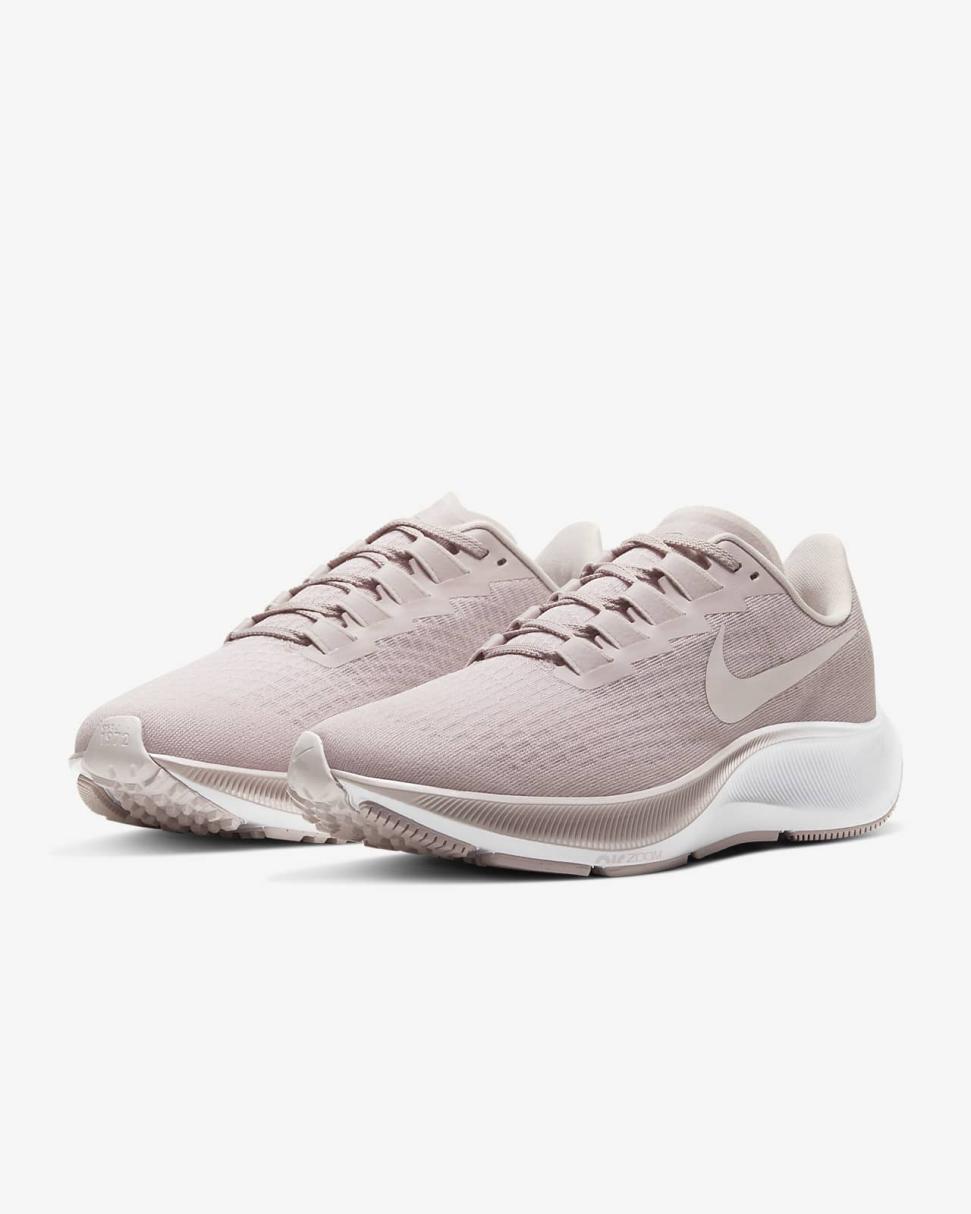 Nike Air Zoom Pegasus 37 Champagne/White/Barely Rose | Womens Nike Cross Country
