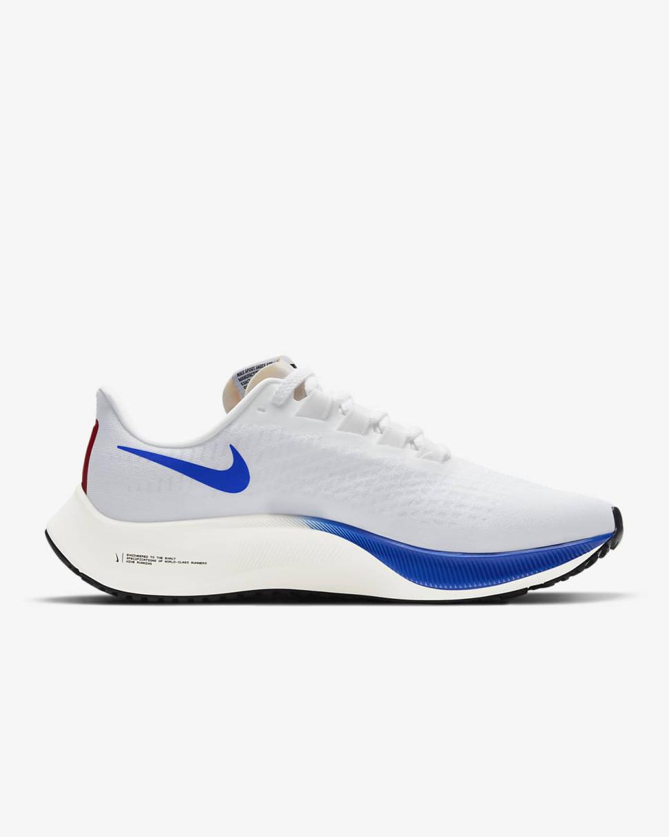 Nike Air Zoom Pegasus 37 Premium White/Gym Red/Sail/Game Royal | Mens Nike Running
