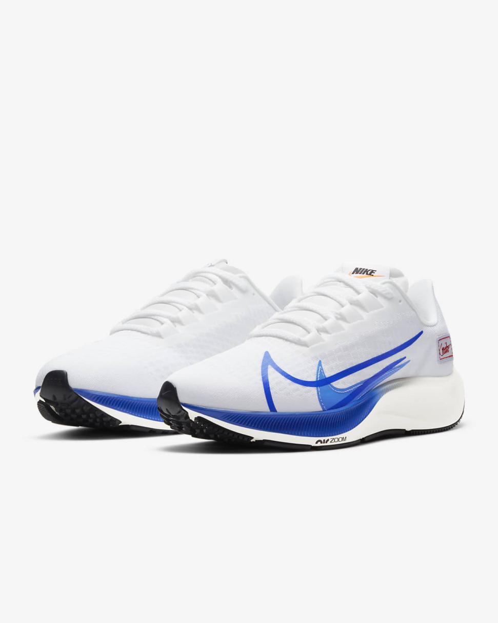 Nike Air Zoom Pegasus 37 Premium White/Gym Red/Sail/Game Royal | Mens Nike Running