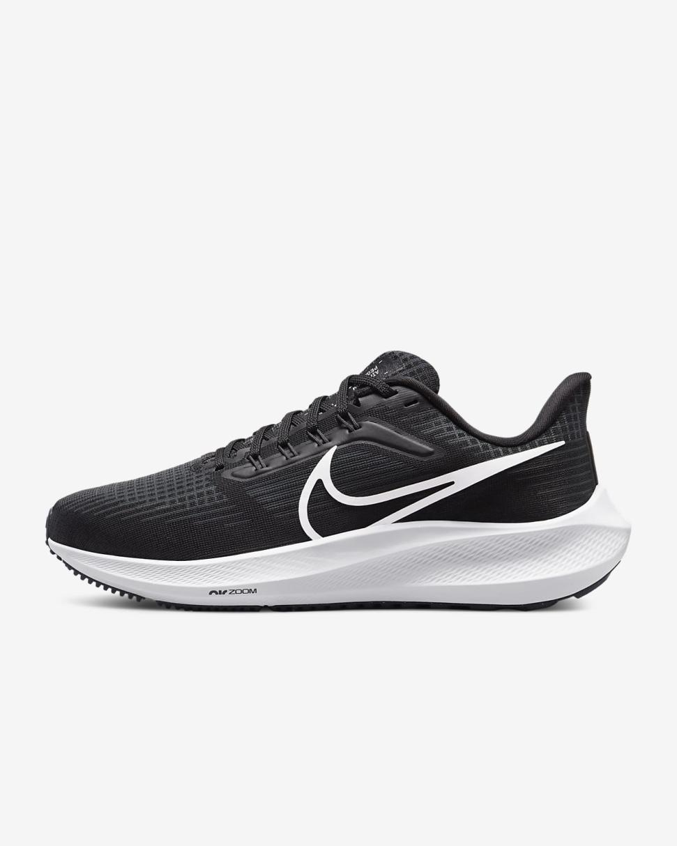 Nike Air Zoom Pegasus 39 Black/Dark Smoke Grey/White | Womens Nike Running