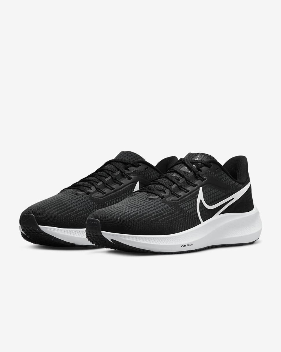Nike Air Zoom Pegasus 39 Black/Dark Smoke Grey/White | Womens Nike Running