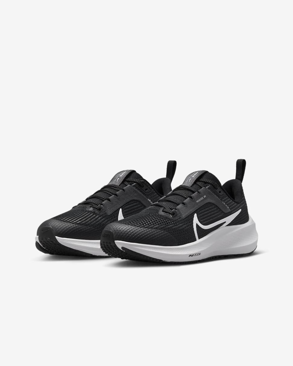 Nike Air Zoom Pegasus 40 Black/Iron Grey/White | Kids Nike First Day Kicks
