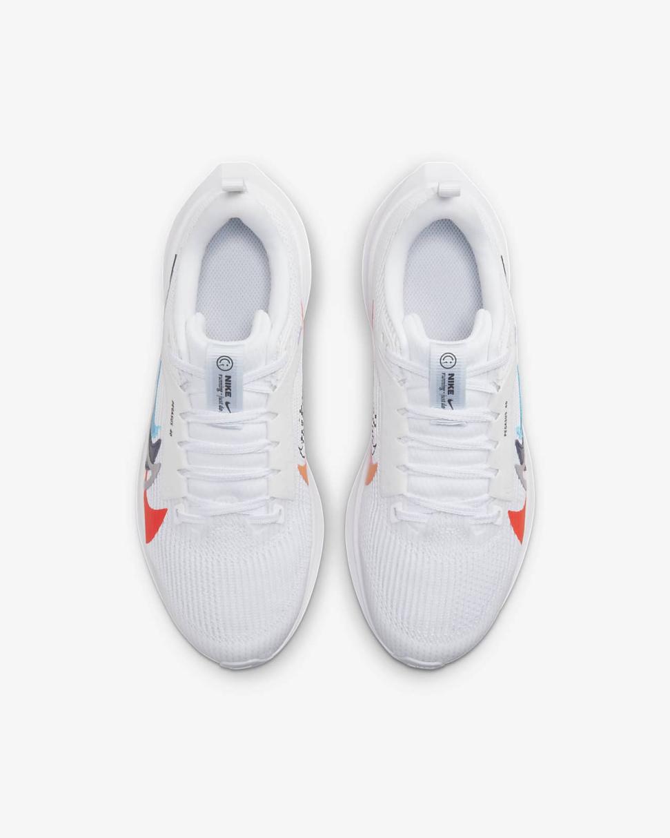 Nike Air Zoom Pegasus 40 PR White/Football Grey/Multi-Color | Kids Nike Running