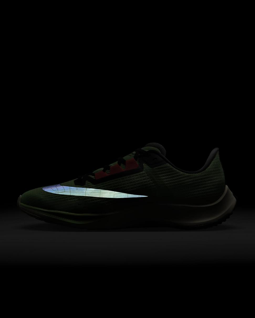 Nike Air Zoom Rival Fly 3 Scream Green/Black/Coconut Milk/Bright Crimson | Mens Nike Running