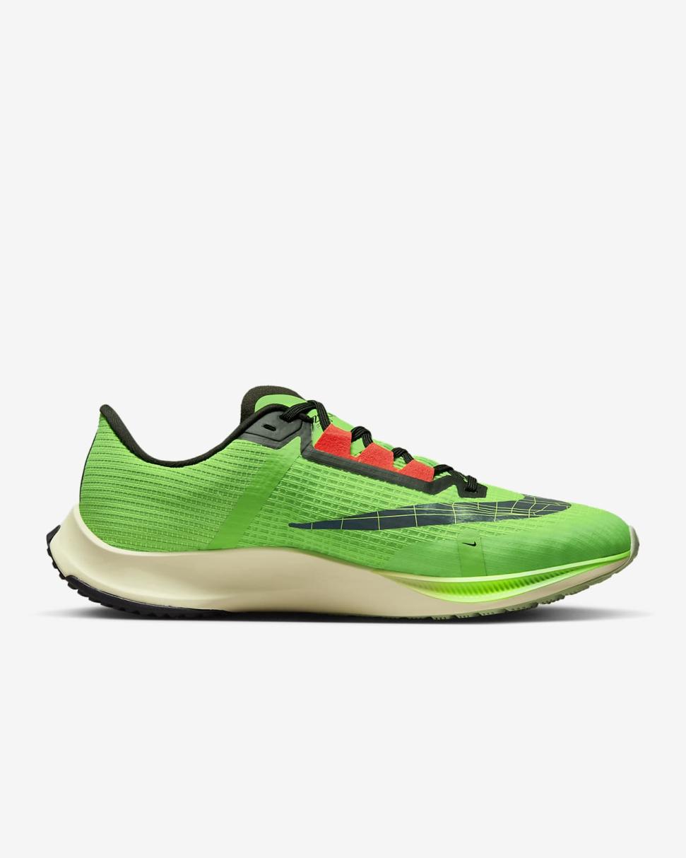 Nike Air Zoom Rival Fly 3 Scream Green/Black/Coconut Milk/Bright Crimson | Mens Nike Running