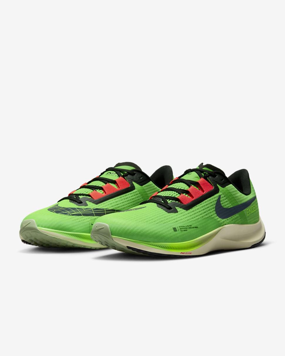 Nike Air Zoom Rival Fly 3 Scream Green/Black/Coconut Milk/Bright Crimson | Mens Nike Running