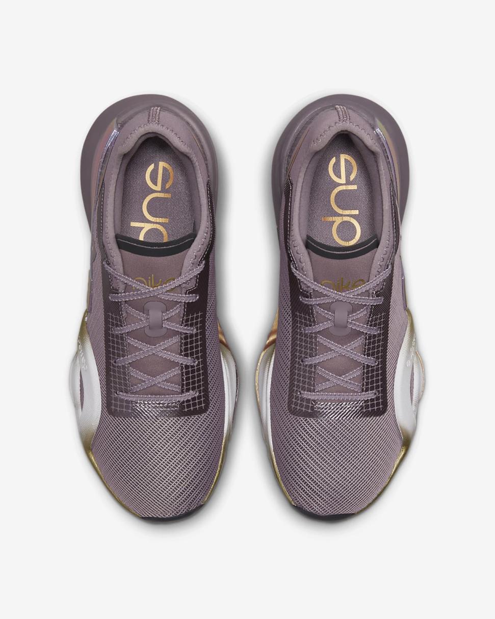 Nike Air Zoom SuperRep 3 Premium Purple Smoke/Dark Smoke Grey/Metallic Gold/Metallic Copper | Womens Nike Training & Gym