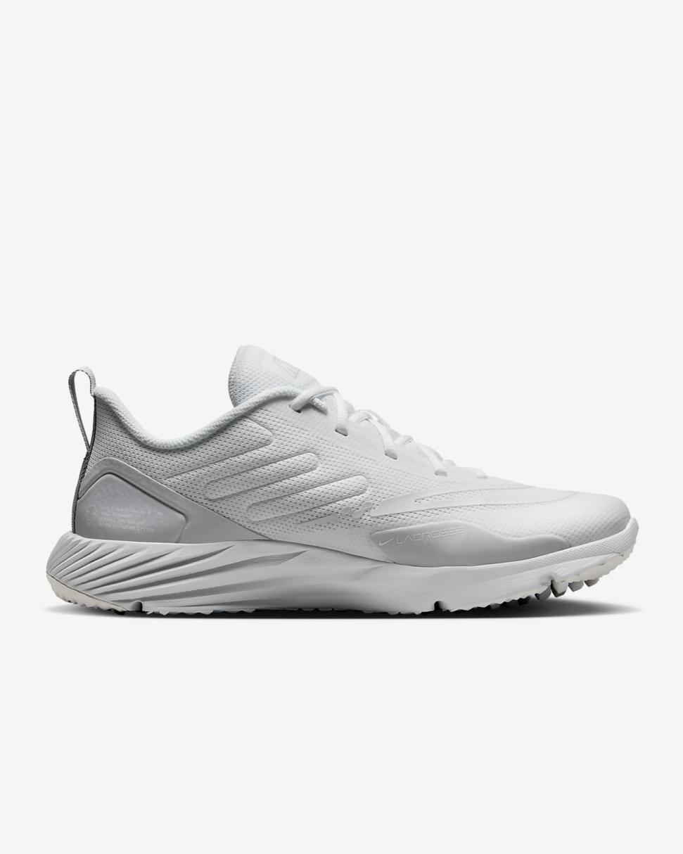 Nike Alpha Huarache 8 Pro Turf White/Pure Platinum/Wolf Grey/White | Womens Nike Shoes $100 & Under