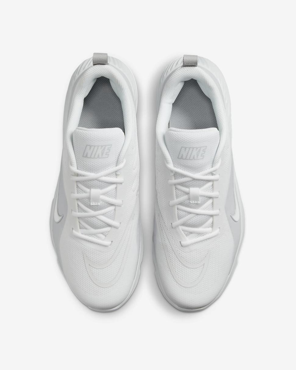 Nike Alpha Huarache 8 Pro Turf White/Pure Platinum/Wolf Grey/White | Womens Nike Shoes $100 & Under