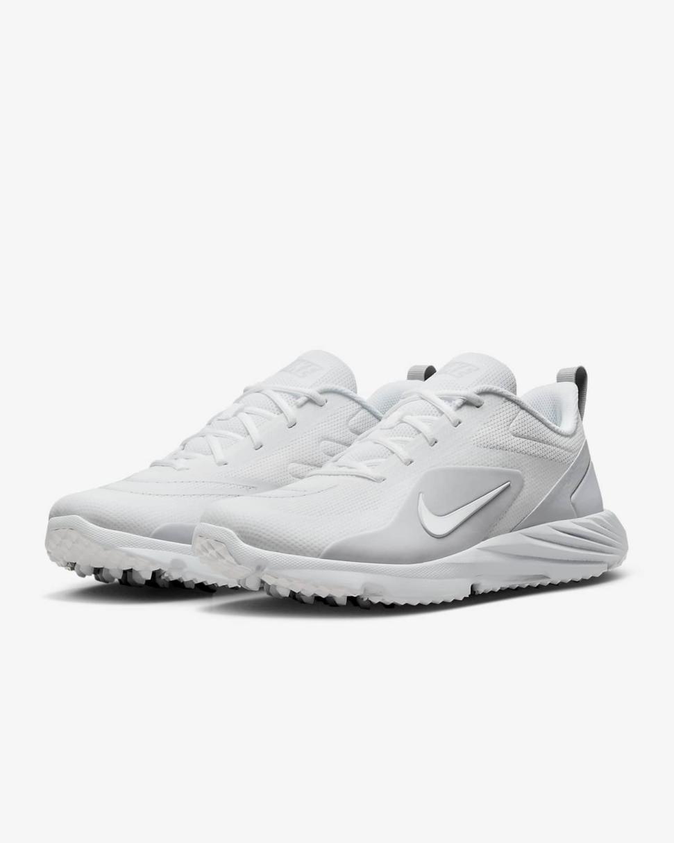 Nike Alpha Huarache 8 Pro Turf White/Pure Platinum/Wolf Grey/White | Womens Nike Shoes $100 & Under