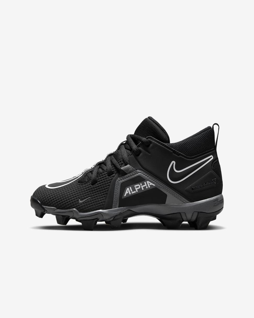Nike Alpha Menace 3 Shark Black/Iron Grey/White | Kids Nike Shoes $70 & Under
