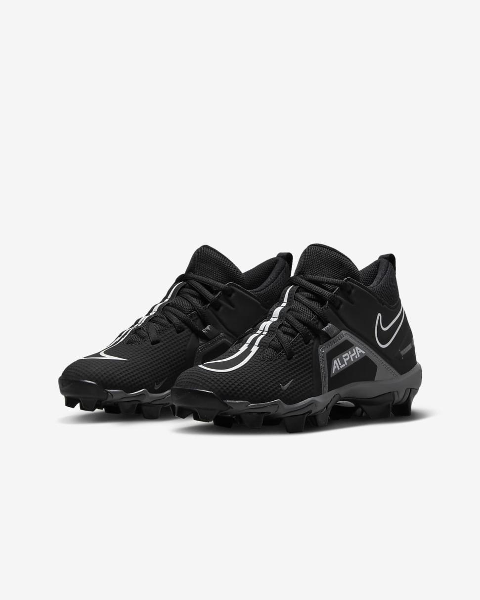 Nike Alpha Menace 3 Shark Black/Iron Grey/White | Kids Nike Shoes $70 & Under