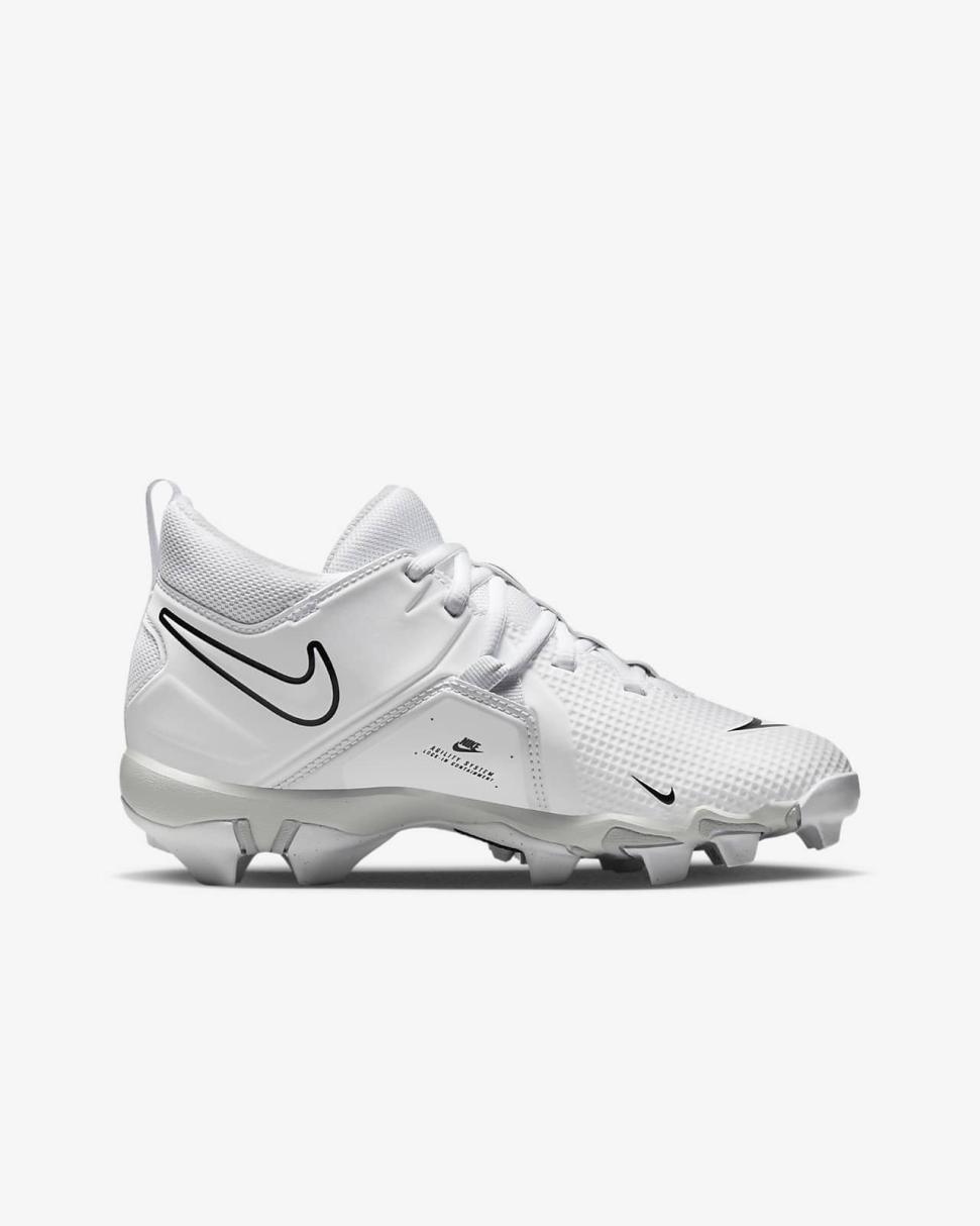 Nike Alpha Menace 3 Shark White/Pure Platinum/Black | Kids Nike Shoes $70 & Under