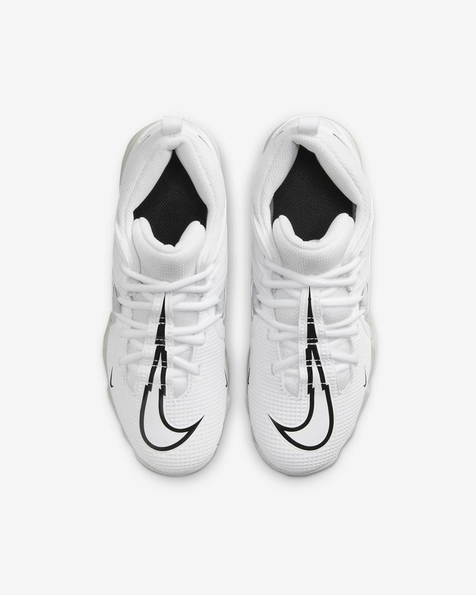 Nike Alpha Menace 3 Shark White/Pure Platinum/Black | Kids Nike Shoes $70 & Under