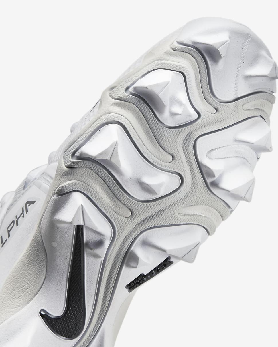 Nike Alpha Menace 3 Shark White/Pure Platinum/Black | Kids Nike Shoes $70 & Under