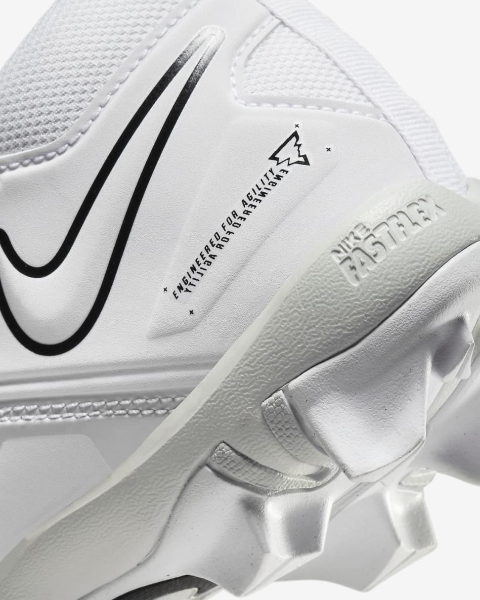 Nike Alpha Menace 3 Shark White/Pure Platinum/Black | Kids Nike Shoes $70 & Under