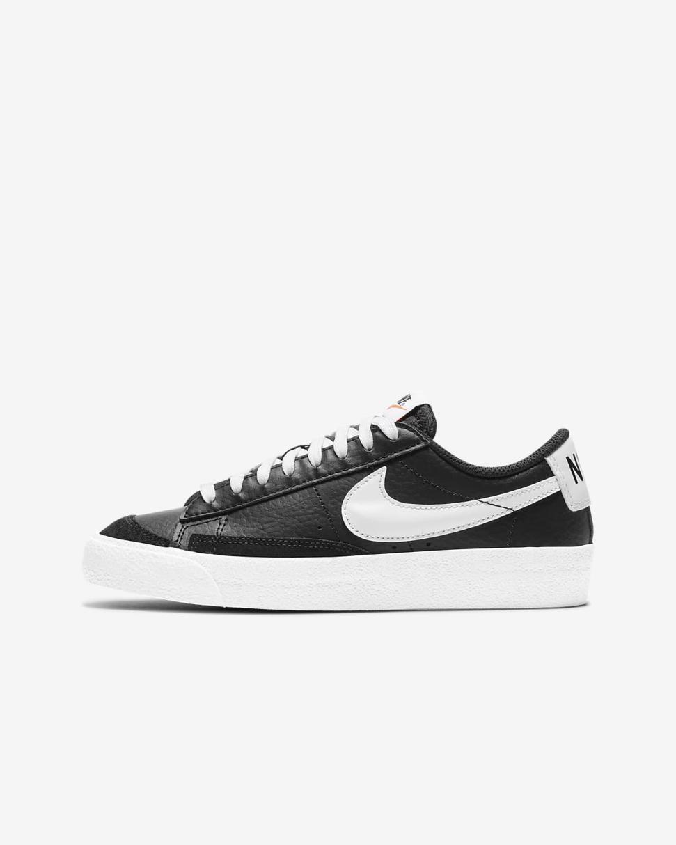 Nike Blazer Low '77 Black/Black/Black/White | Kids Nike First Day Kicks