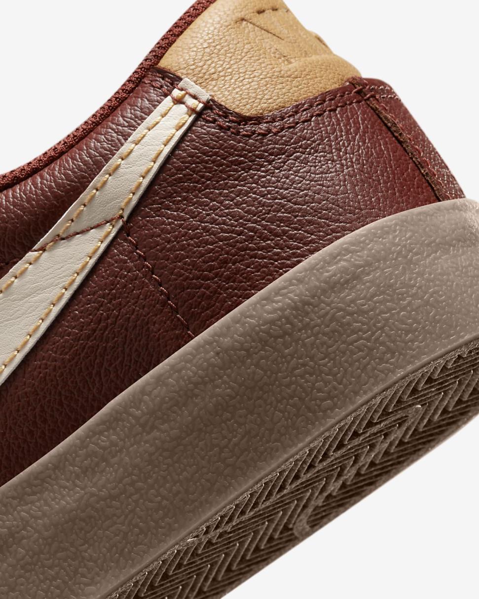 Nike Blazer Low '77 EMB Oxen Brown/Elemental Gold/Gum Dark Brown/Pearl White | Mens Nike Lifestyle