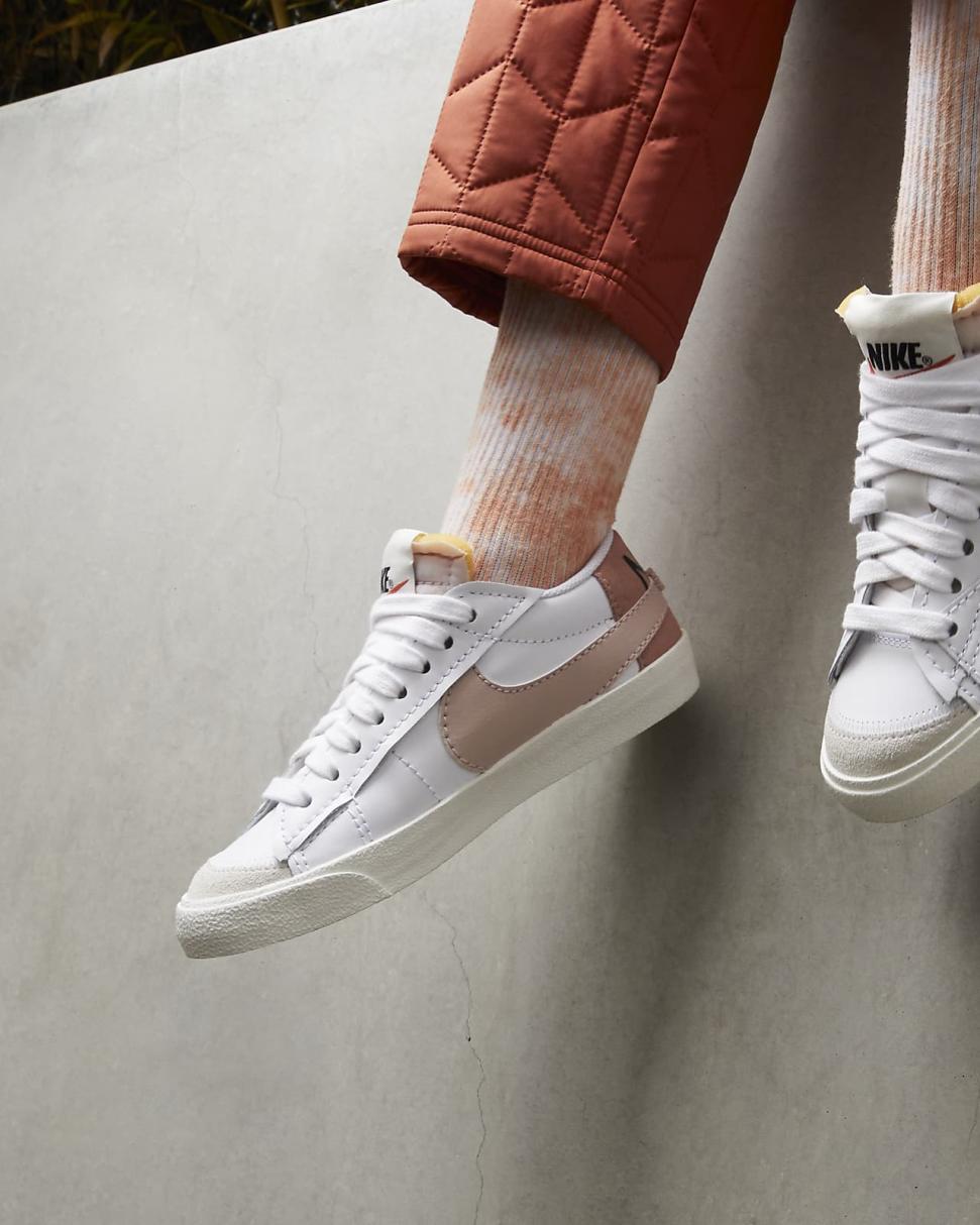Nike Blazer Low '77 Jumbo White/Rose Whisper/White/Pink Oxford | Womens Nike Lifestyle