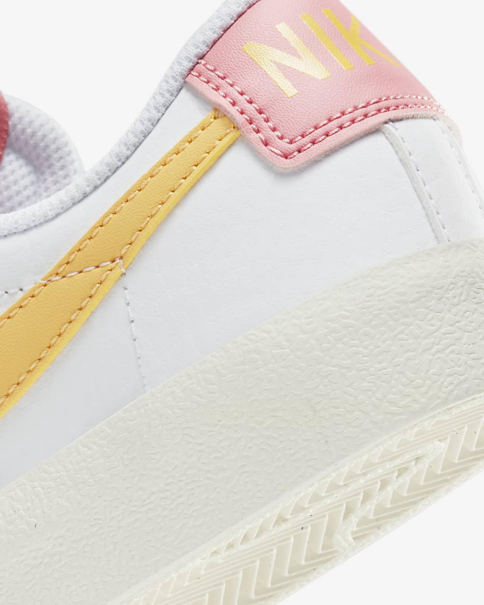 Nike Blazer Low '77 White/Sail/Laser Orange/Topaz Gold | Kids Nike First Day Kicks