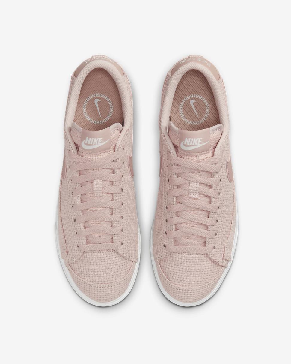 Nike Blazer Low Platform Pink Oxford/Summit White/Pink Oxford/Rose Whisper | Womens Nike Lifestyle
