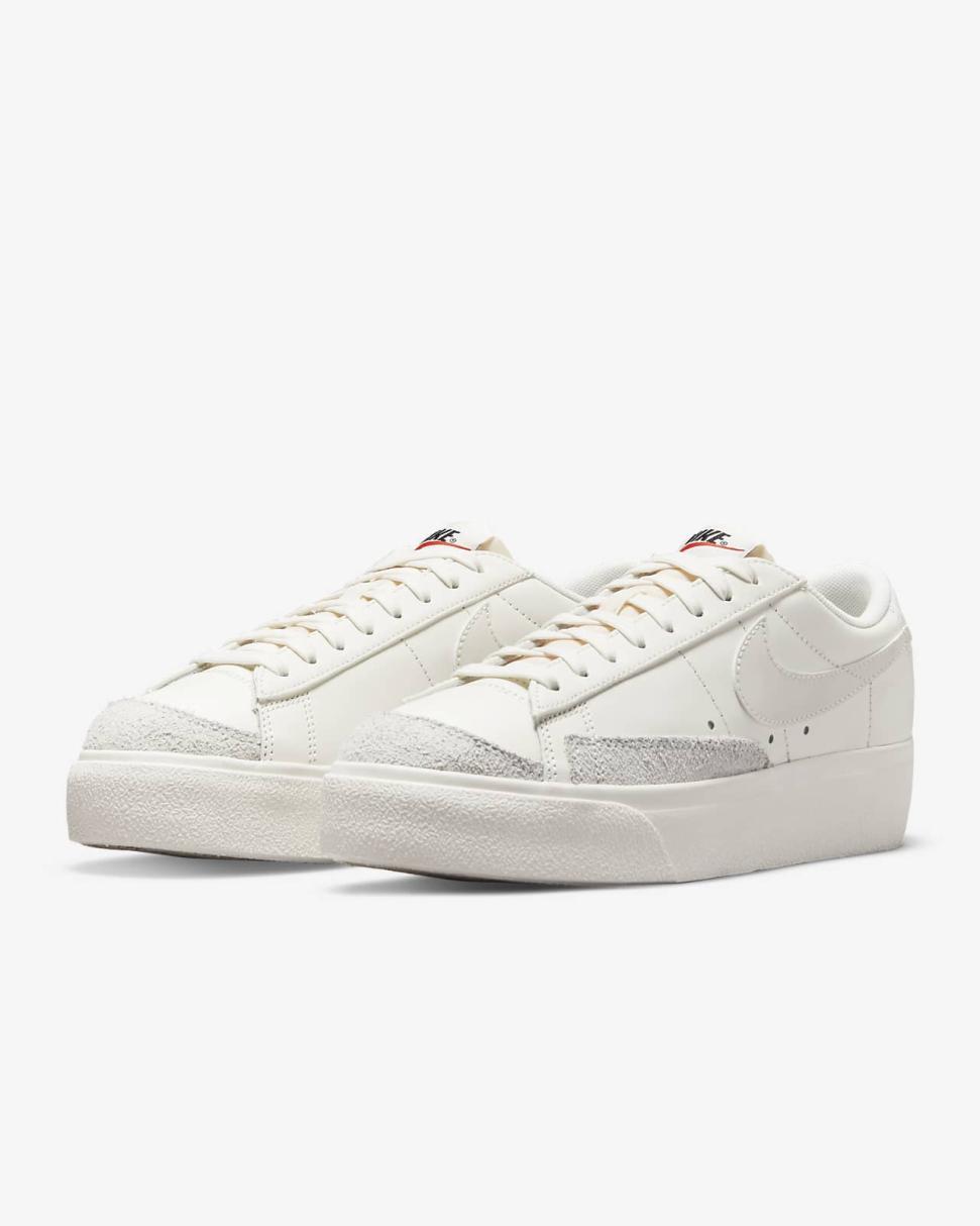 Nike Blazer Low Platform Sail/Sail/Black/Sail | Womens Nike First Day Kicks