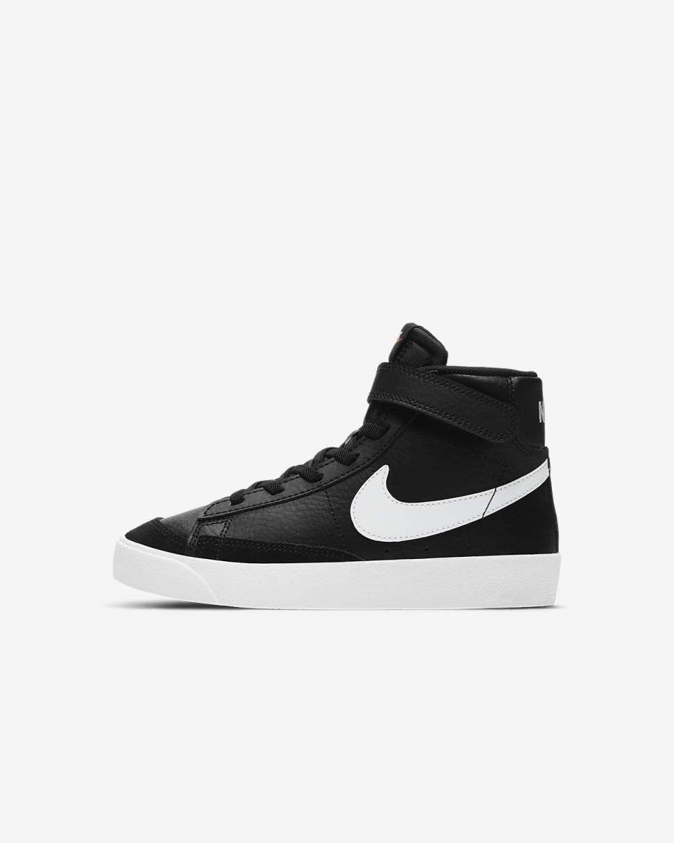 Nike Blazer Mid '77 Black/White/Team Orange/Sail | Kids Nike First Day Kicks