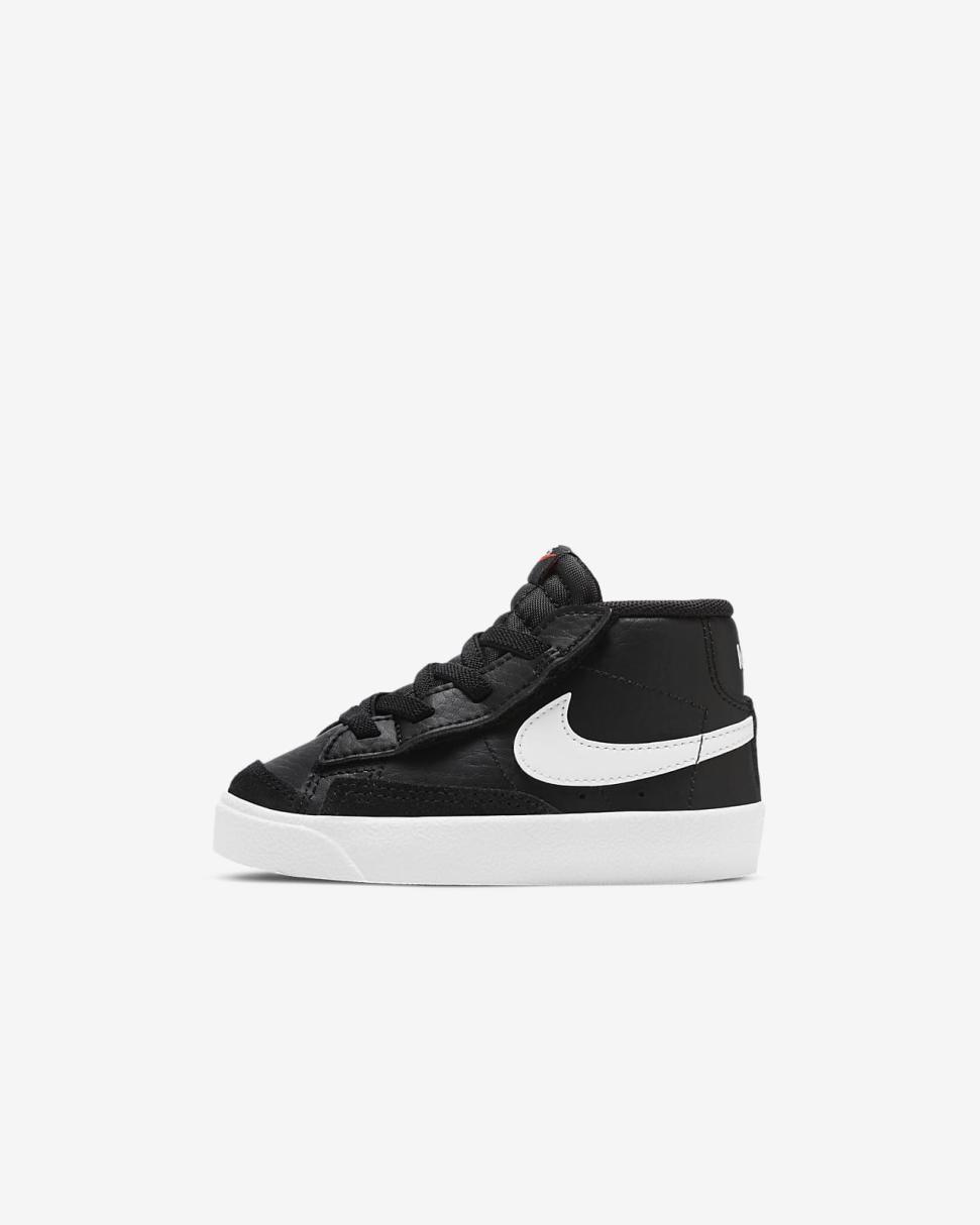 Nike Blazer Mid '77 Black/White/Team Orange/Sail | Kids Nike First Day Kicks