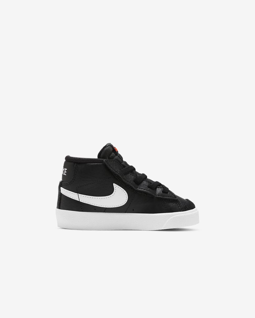 Nike Blazer Mid '77 Black/White/Team Orange/Sail | Kids Nike First Day Kicks