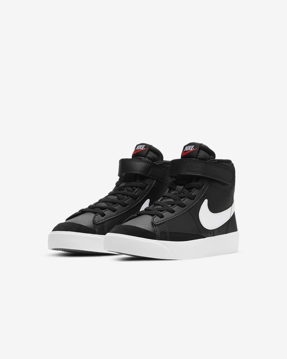 Nike Blazer Mid '77 Black/White/Team Orange/Sail | Kids Nike First Day Kicks