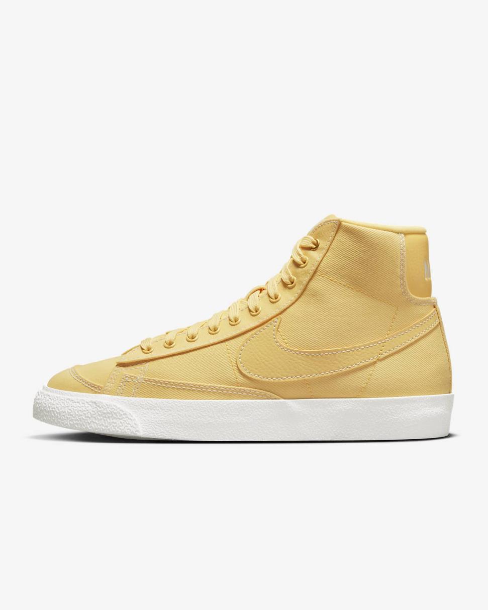 Nike Blazer Mid '77 Canvas Topaz Gold/Sail/Metallic Gold/Topaz Gold | Womens Nike Lifestyle