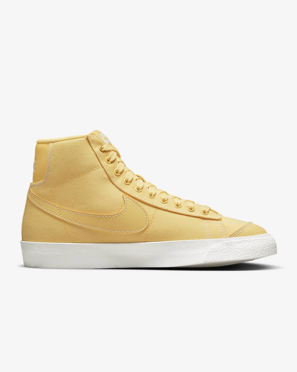 Nike Blazer Mid '77 Canvas Topaz Gold/Sail/Metallic Gold/Topaz Gold | Womens Nike Lifestyle