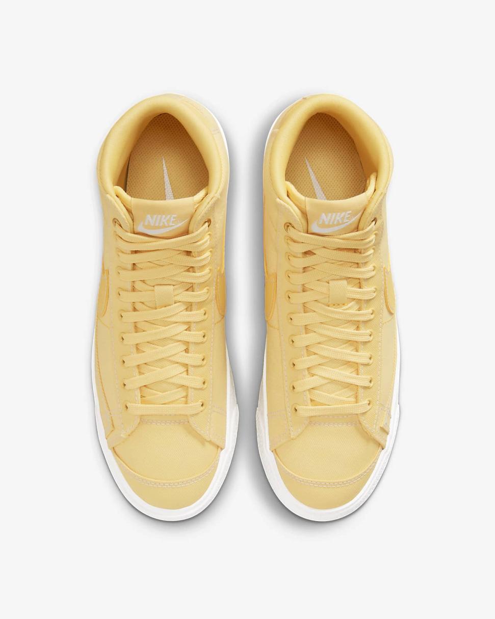 Nike Blazer Mid '77 Canvas Topaz Gold/Sail/Metallic Gold/Topaz Gold | Womens Nike Lifestyle