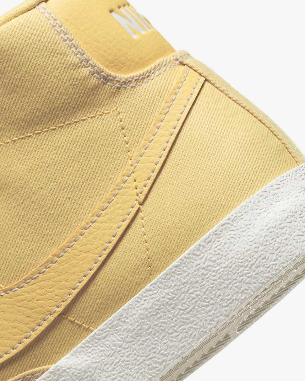 Nike Blazer Mid '77 Canvas Topaz Gold/Sail/Metallic Gold/Topaz Gold | Womens Nike Lifestyle